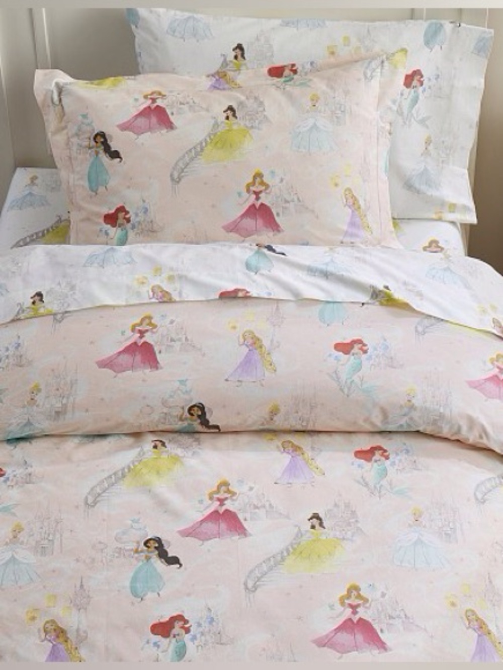 Pottery Barn Kids Disney Princess Castles Sham NIB